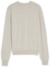 Bold Fox Head Wool Knit Top Light Grey - MAISON KITSUNE - BALAAN 3