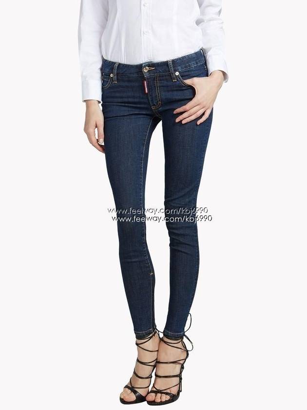 Women's Jeans Skinny Twiggy Jeans Red 72LA0795 - DSQUARED2 - BALAAN 2