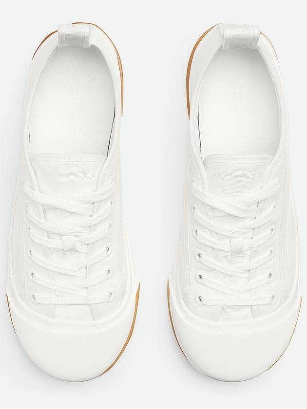 Vulcan Canvas Low Top Sneakers White - BOTTEGA VENETA - BALAAN 4