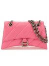 Crush Chain Shoulder Bag Pink - BALENCIAGA - BALAAN 3