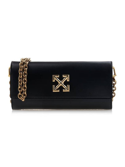 Logo Print Chain Long Wallet Black - OFF WHITE - BALAAN 2