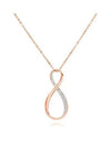 Exist Infinity Pendant Necklace Rose Gold - SWAROVSKI - BALAAN 2