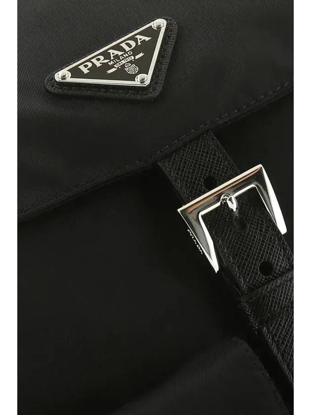 Triangle Logo Re-Nylon Small Backpack Black - PRADA - BALAAN 3