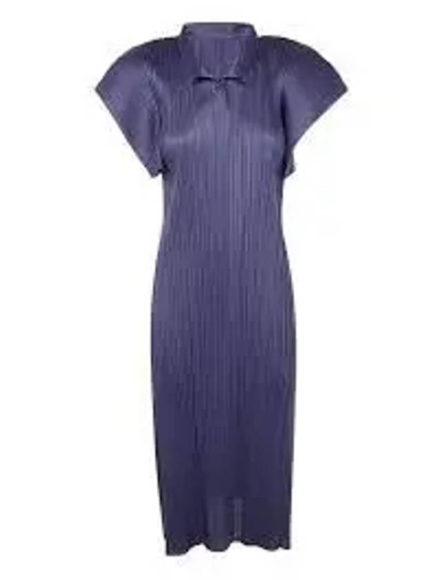 Monthly Colors August Midi Dress Dark Blue - ISSEY MIYAKE - BALAAN 2