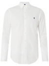 Men's Pony Slim Fit Long Sleeve Shirt White - POLO RALPH LAUREN - BALAAN 3