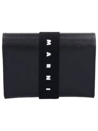 Logo Banding Card Holder Black - MARNI - BALAAN 1