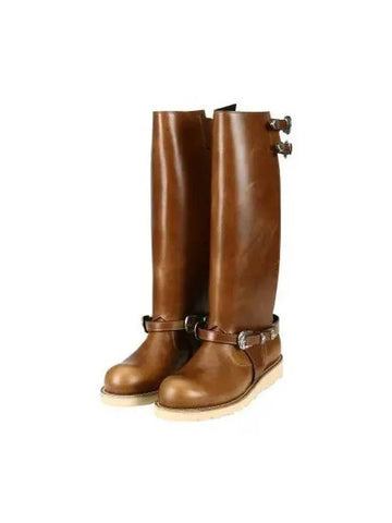 for WOMEN Heather Cut Out Long Boots aaa343w BROWN - ANDERSSON BELL - BALAAN 1