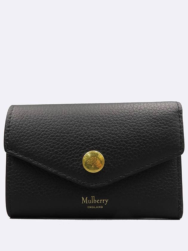 RL6447 Black color leather multi pocket half wallet - MULBERRY - BALAAN 2