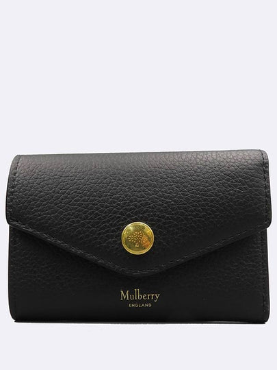 RL6447 Black color leather multi pocket half wallet - MULBERRY - BALAAN 2