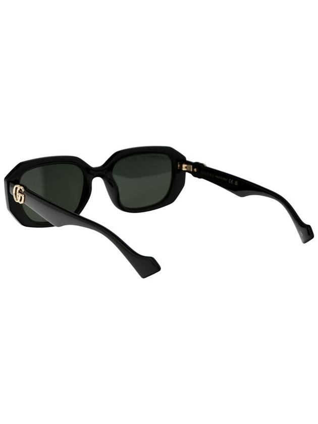 Eyewear Double G Geometric Frame Sunglasses Black - GUCCI - BALAAN 5