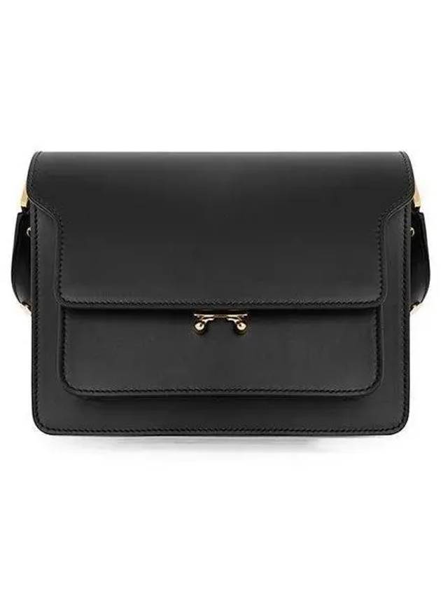 Trunk Medium Calfskin Shoulder Bag Black - MARNI - BALAAN 2