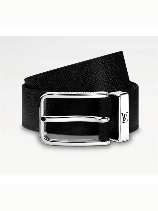 Pont Neuf 35MM Leather Belt Black - LOUIS VUITTON - BALAAN 3