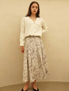 Cotton Flower Skirt Ivory - DAMAGE MNEMONIC - BALAAN 1