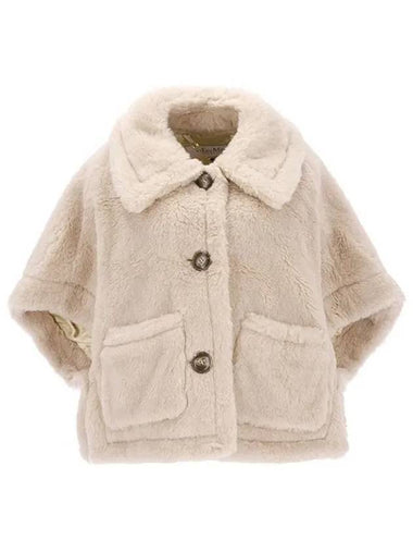 New Terzo 1 Teddy Cape Beige - MAX MARA - BALAAN 1