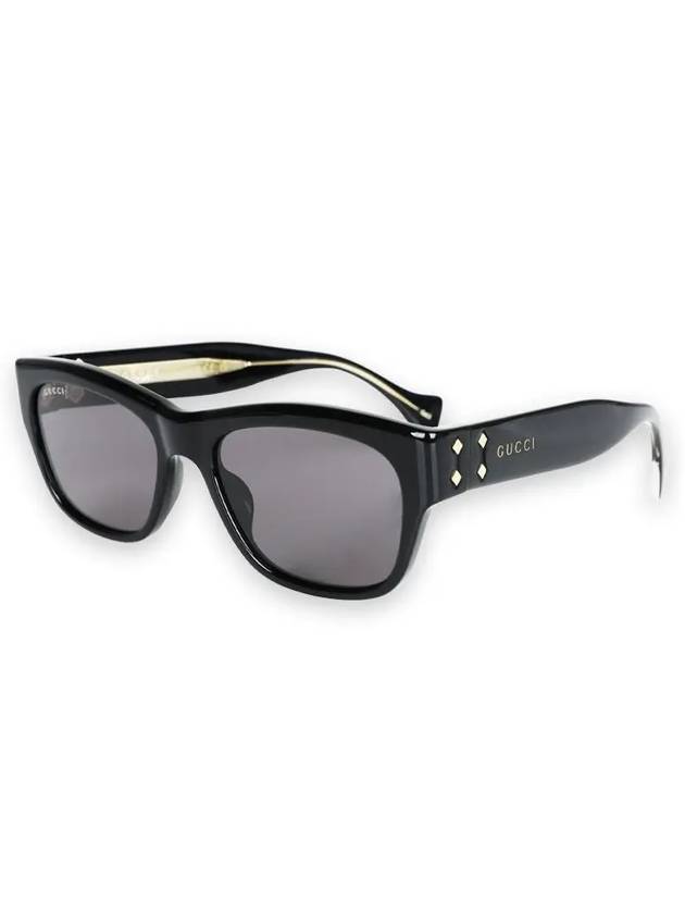 Rectangular Frame Sunglasses Black - GUCCI - BALAAN 3