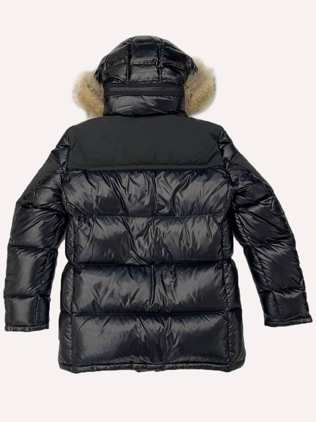 Men's Frey Fur Hood Padded Black - MONCLER - BALAAN 3