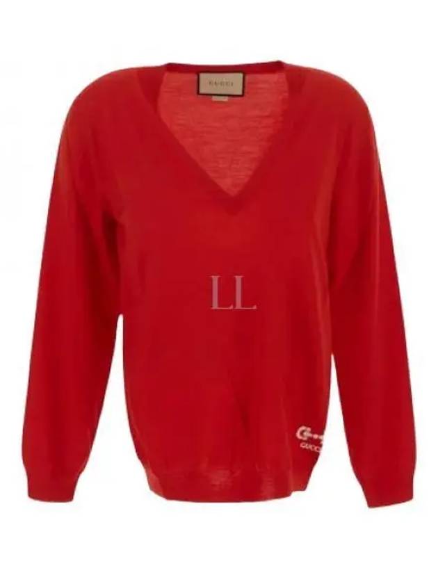 Women's Horsebit Knit Top Red - GUCCI - BALAAN 2