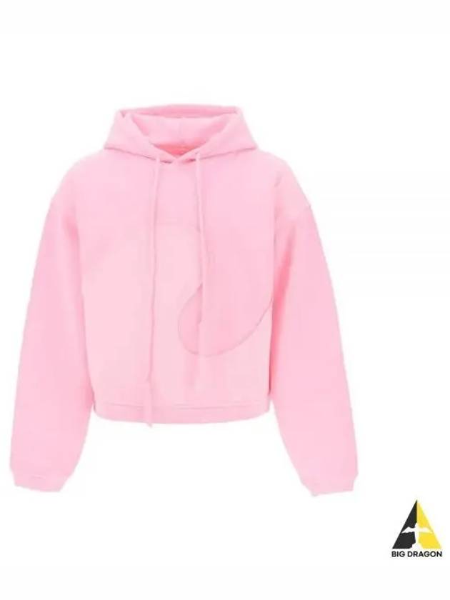 Swirl Fleece Hooded Sweatshirt Pink 06T034 1 - ERL - BALAAN 1