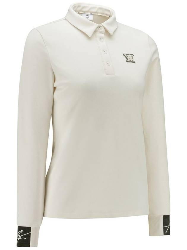 Official WOMEN NAP COLLAR LONG T SHIRT IV - ANEWGOLF - BALAAN 3