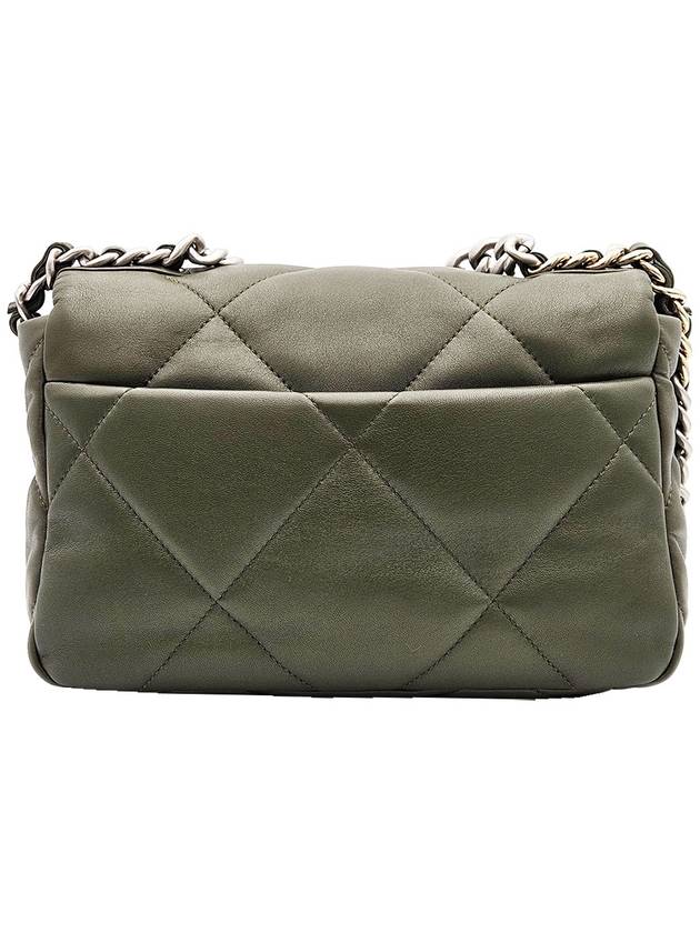 Chanel AS1160 Khaki Silver Medium 19 Bag - CHANEL - BALAAN 4