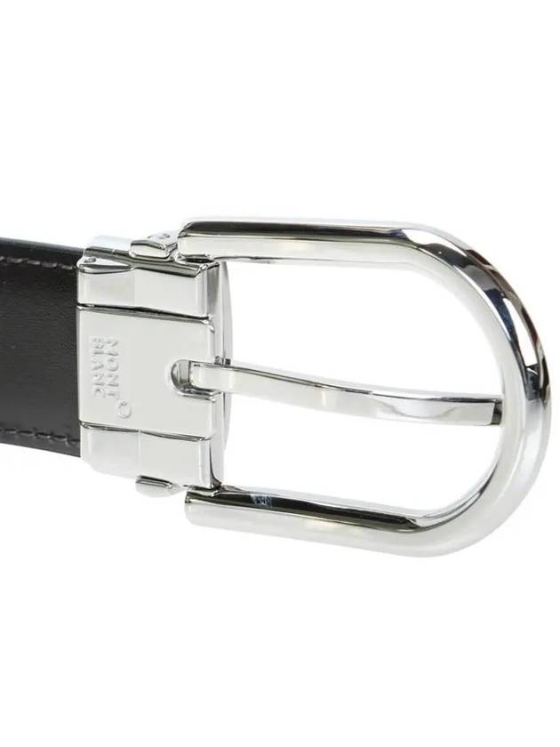 Pin Buckle Reversible Belt Black - MONTBLANC - BALAAN.