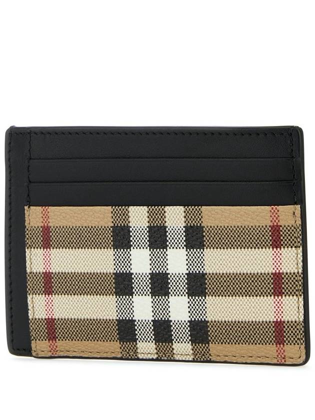 Vintage Check Money Clip Card Wallet Beige - BURBERRY - BALAAN 3