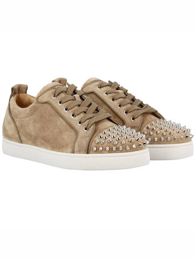 Louis Junior Spike Orlato Flat Low Top Sneakers Brown - CHRISTIAN LOUBOUTIN - BALAAN 4