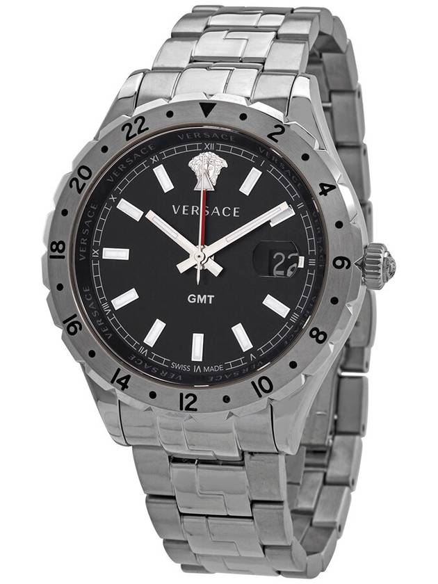 Versace Hellenyium GMT Black Dial Men's Watch V1102 0015 - VERSACE - BALAAN 2