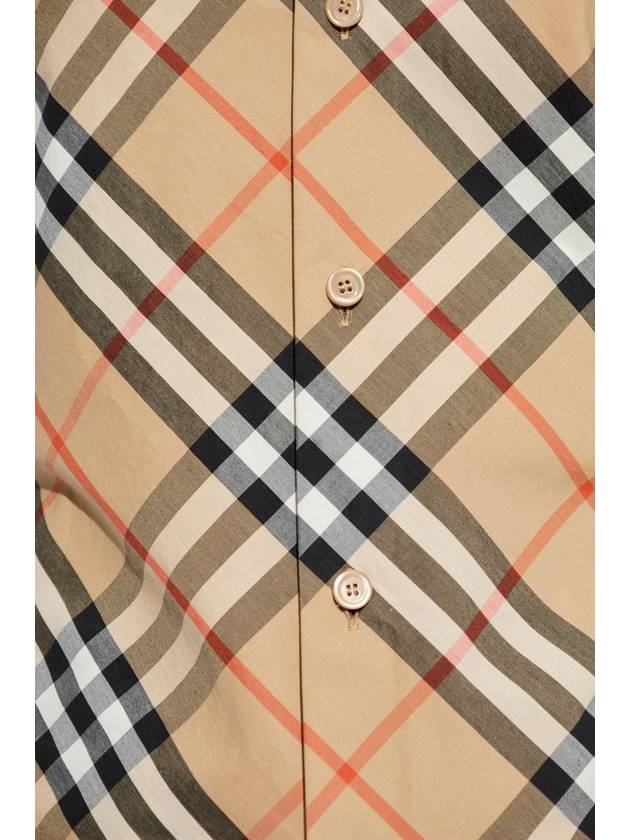 Burberry Checkered Shirt, Women's, Beige - BURBERRY - BALAAN 5