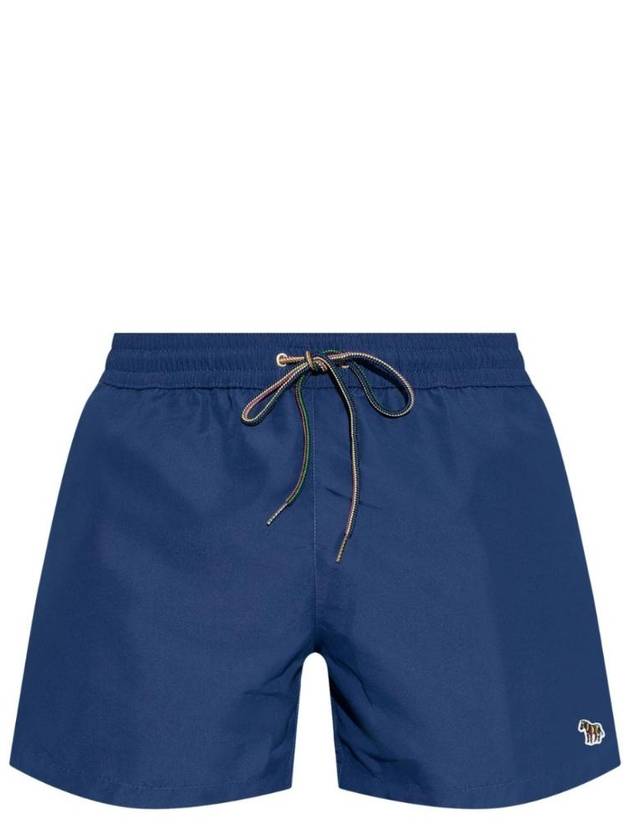 Men's Zebra Logo Swim Shorts Blue - PAUL SMITH - BALAAN 1