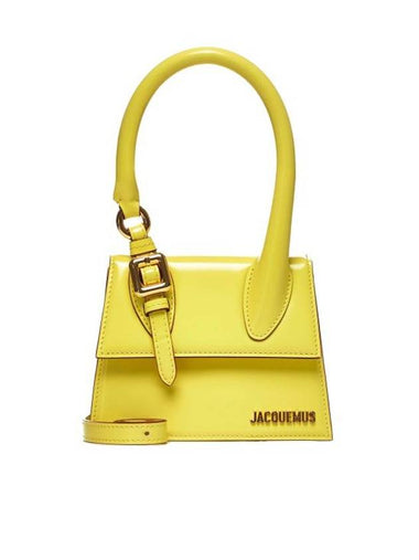 Jacquemus The Medium Chiquito Buckle Hand Mini Bag Yellow - JACQUEMUS - BALAAN 1