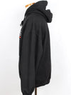 Paris Logo Hooded Sweatshirt Black XS - BALENCIAGA - BALAAN 3