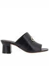 Gancini Ornament Sandal Heels Black - SALVATORE FERRAGAMO - BALAAN 2