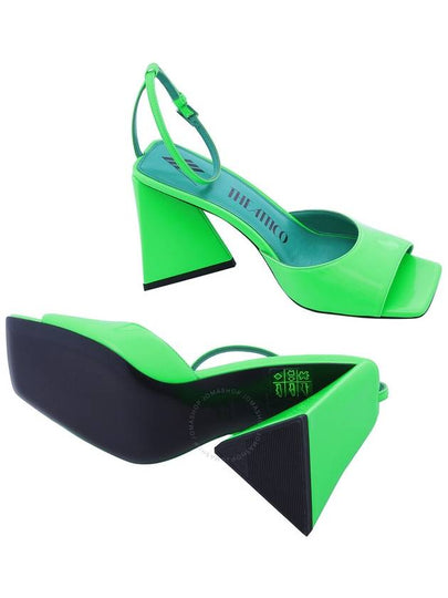 The Attico Ladies Fluo Emerald Piper Leather Sandals, Brand Size 37 (US Size 7) - THE ATTICO - BALAAN 2