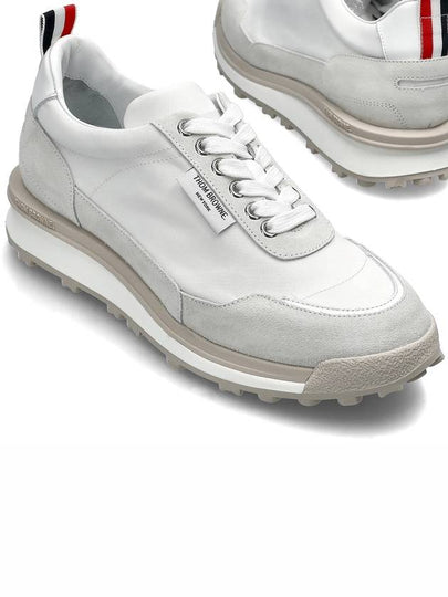 Eco Nylon Alumni Low Top Sneakers White - THOM BROWNE - BALAAN 2