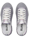 Cotton Check Low Top Sneakers Grey - BURBERRY - BALAAN 7