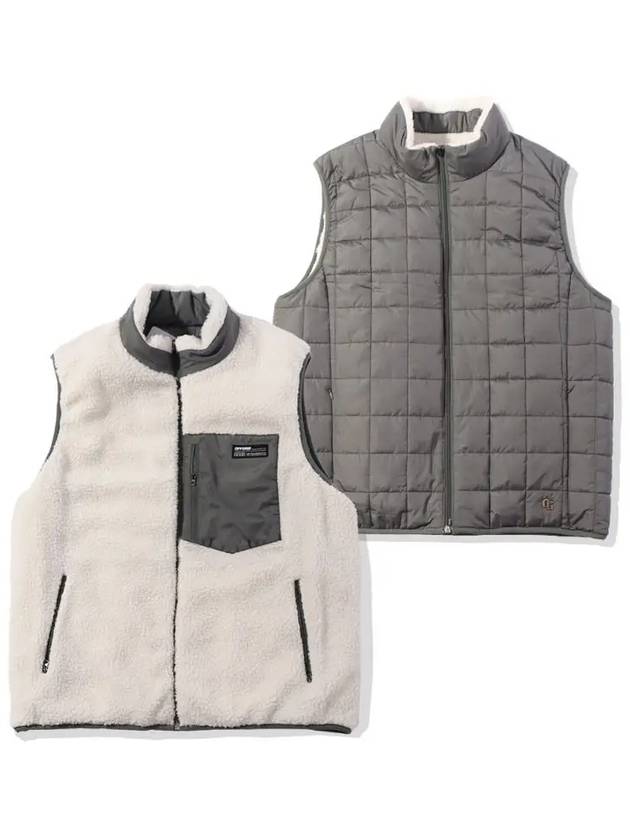 Reversible Sherpa Vest Khaki - OFFGRID - BALAAN 4