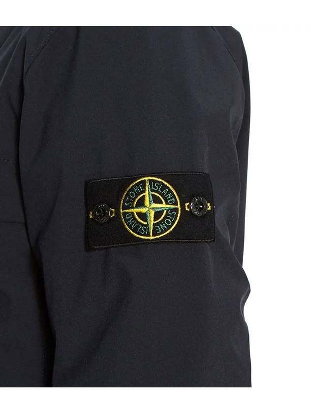 Men's Wappen Softshell Zip-Up Jacket Navy - STONE ISLAND - BALAAN 5