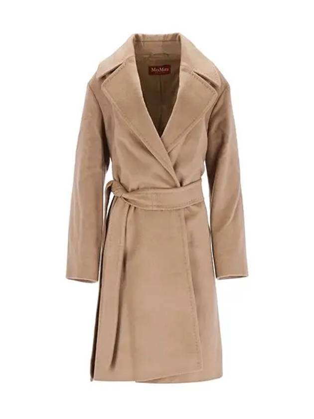 Tigre Wool Wrap Single Coat Camel - MAX MARA - BALAAN 3