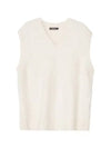 Harrie V-Neck Vest Cloud White - J.LINDEBERG - BALAAN 2