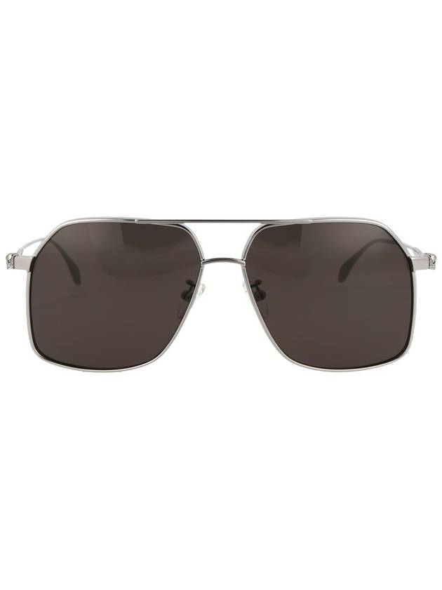 Sunglasses AM0372S 001 001 RUTHENIUM RUTHENIUM GRAY - ALEXANDER MCQUEEN - BALAAN 2