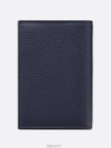 Saddle Vertical 2 tier card wallet navy blue grain calf - DIOR - BALAAN 3