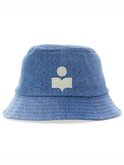 Haley Embroidered Logo Bucket Hat Light Blue - ISABEL MARANT - BALAAN 2