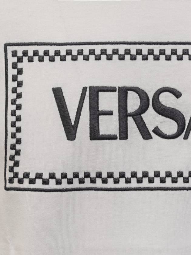 short sleeve t-shirt 10116941A085841W000 Opticalwhite - VERSACE - BALAAN 4