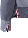 Milano Stitch V Neck Cardigan Tonal Grey - THOM BROWNE - BALAAN 4