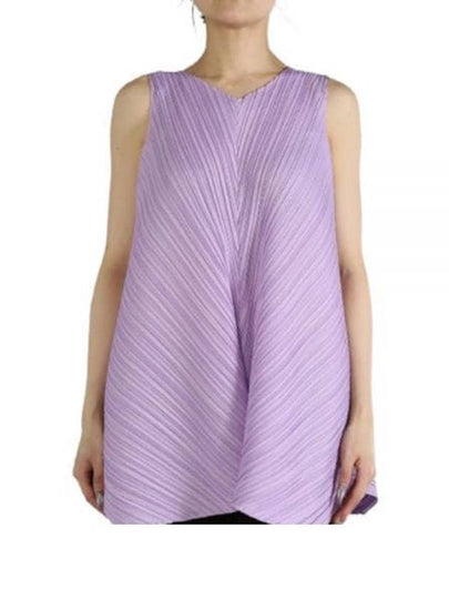 Mellow Pleats Tunic Sleeveless Purple - ISSEY MIYAKE - BALAAN 2