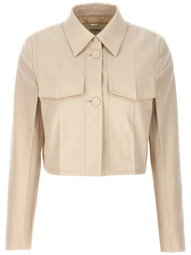 Fendi Tailored Crop Jacket - FENDI - BALAAN 1