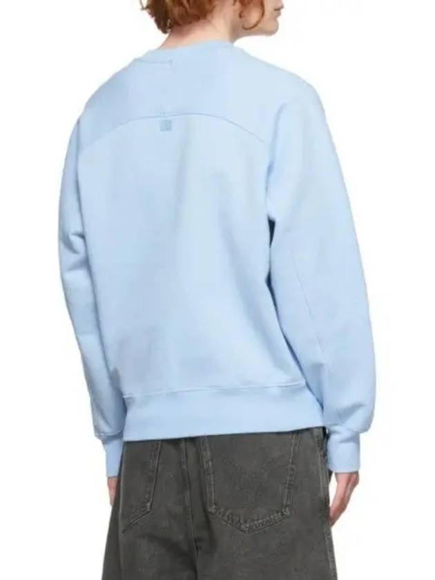 Alexandre Mateusi Long Sleeve Logo Chest Sweatshirt Blue - AMI - BALAAN 3