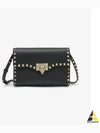 Women's Rockstud Small Shoulder Bag Black - VALENTINO - BALAAN 2