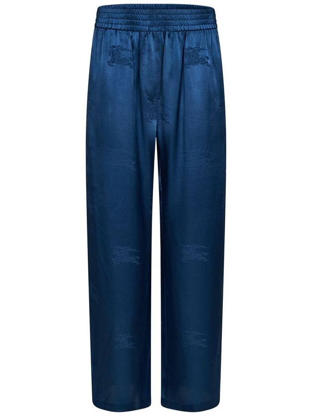 EKD Silk Jacquard Wide Pants Blue - BURBERRY - BALAAN 2